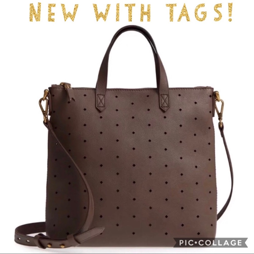 nwt madewell • perforated mini transport crossbody